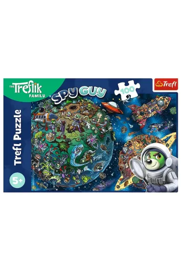 Puzzle 100 el. Wspania�a Rodzina Treflik�w