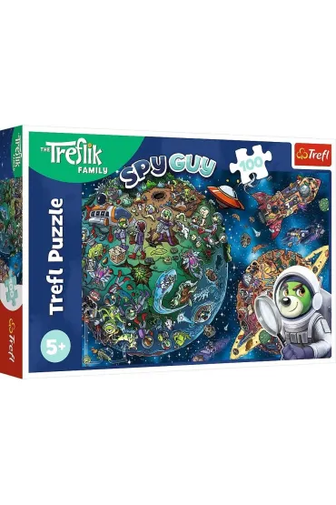 Puzzle 100 el. Wspania�a Rodzina Treflik�w