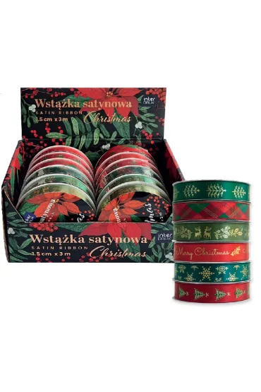 Interdruk Wst��ka satynowa 3m Christmas