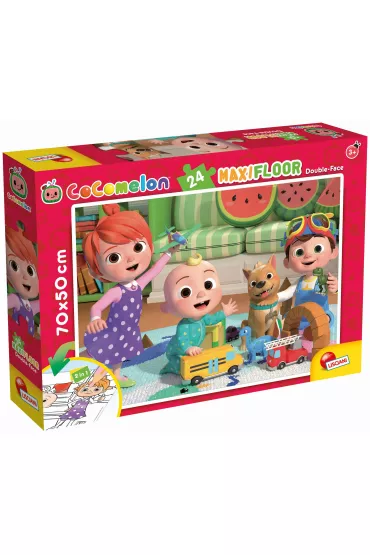 Puzzle dwustronne podogowe 24 el. Cocomelon Lisciani