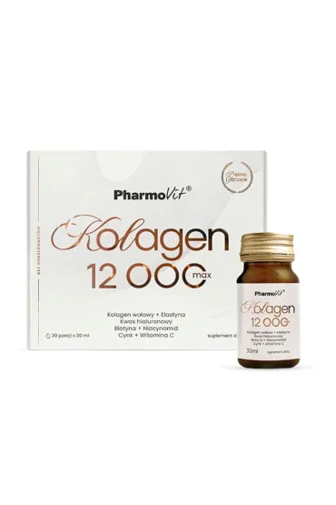 Pharmovit Collagen (12 000 mg) shot suplement diety Zestaw 30 x 30 ml