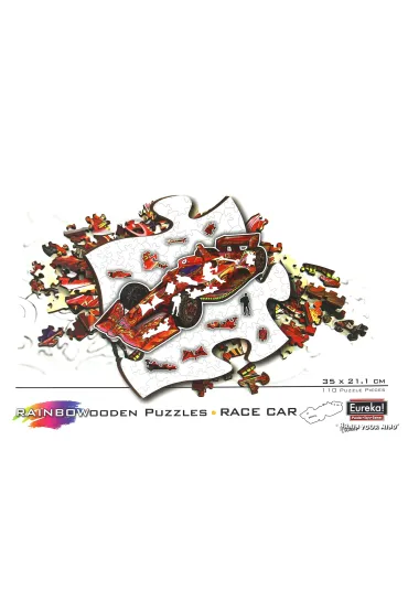 Puzzle drewniane kolorowe - Formu�a 1 Eureka 3D