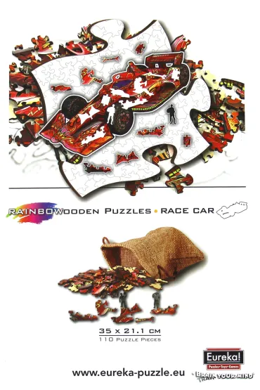 Puzzle drewniane kolorowe - Formu�a 1 Eureka 3D