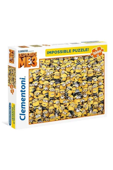 Puzzle 1000 el. Minionki Impossible Puzzle! Clementoni - Minionki