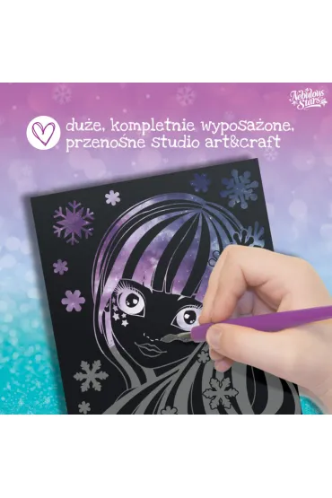 Zdrapywanki 5 szt. z rysikiem i szablonami Isadora Nebulous Stars