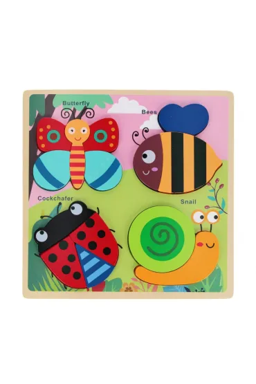 Puzzle Uk�adanka drewniana Ogr�d BAM BAM 541641