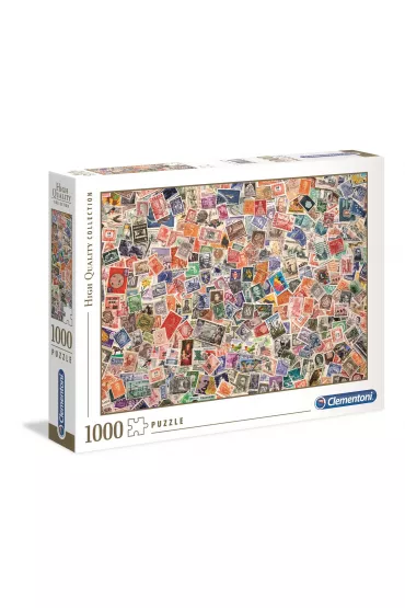 Puzzle 1000 el. Znaczki Clementoni