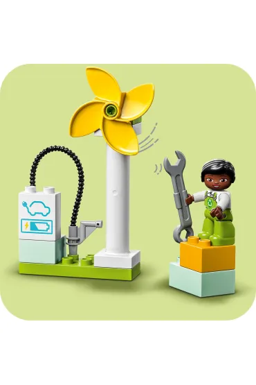LEGO DUPLO Turbina wiatrowa i samoch�d elektryczny 10985