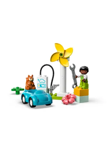 LEGO DUPLO Turbina wiatrowa i samoch�d elektryczny 10985
