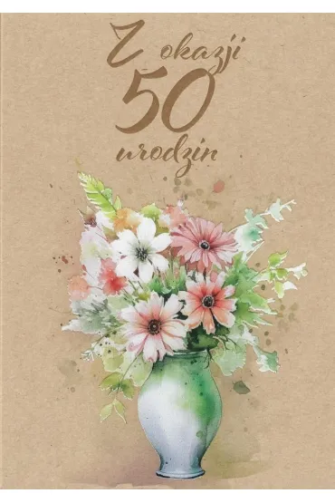 Trend Kartka okoliczno�ciowa Urodziny 50
