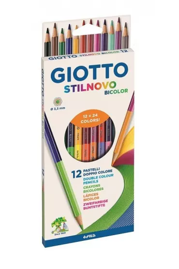 Giotto Kredki 2-stronne Stilnovo 36 kolor�w 18 szt.