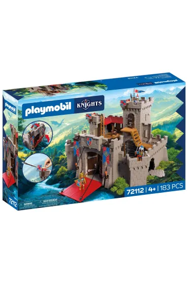 Playmobil Knights Du�y zamek rycerzy herbu Lew 72112