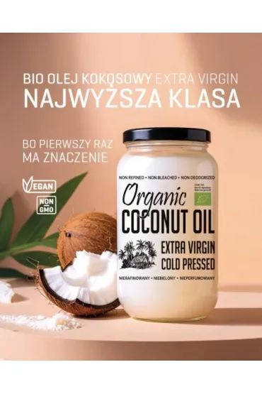 Diet-Food Olej kokosowy virgin 1 l Bio