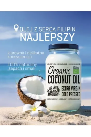 Diet-Food Olej kokosowy virgin 1 l Bio
