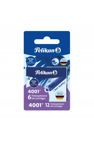 Naboje atramentowe kr�tkie nieb. PELIKAN 2 x 6 szt.