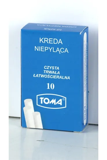 Toma Kreda szkolna niepyl�ca bia�a 10 szt.