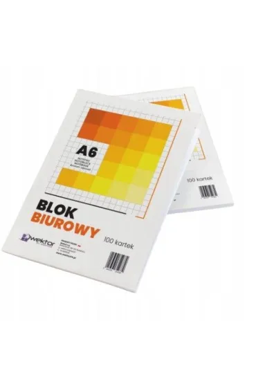 BLOK BIUROWY A6 100 kratka 5 szt.