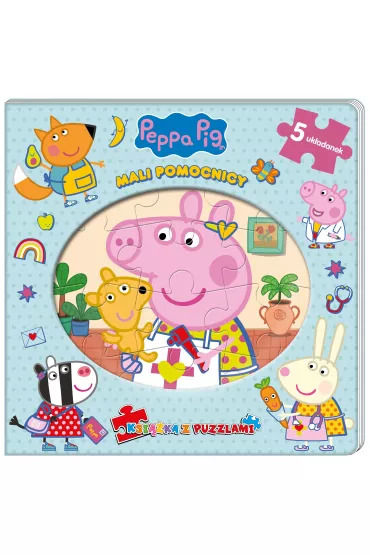 Peppa Pig. Ksi��ka z puzzlami. Mali pomocnicy