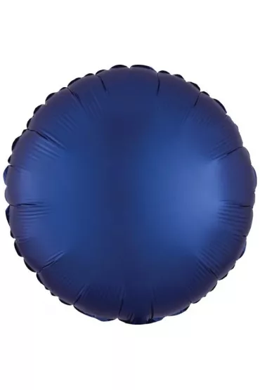Amscan Balon foliowy Lustre Navy niebieski okr�g�y 43cm