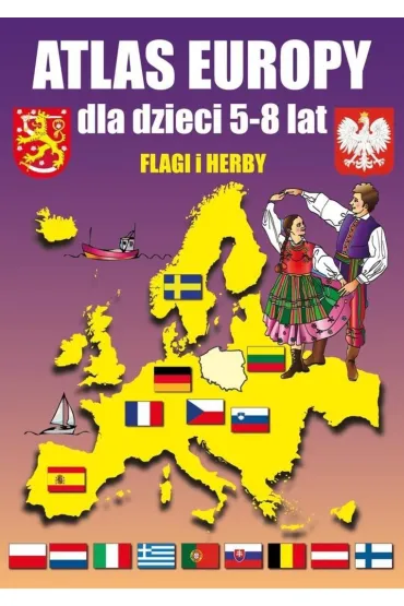Atlas Europy dla dzieci 5-8 lat - Beata Guzowska