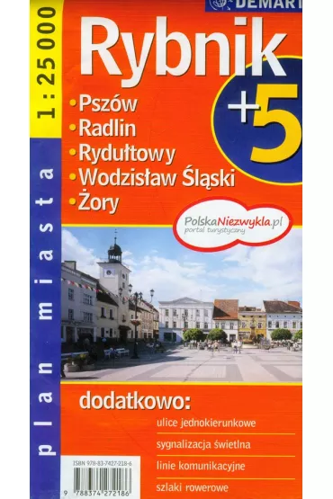 Rybnik plus 5 - plan miasta demart 1:25000