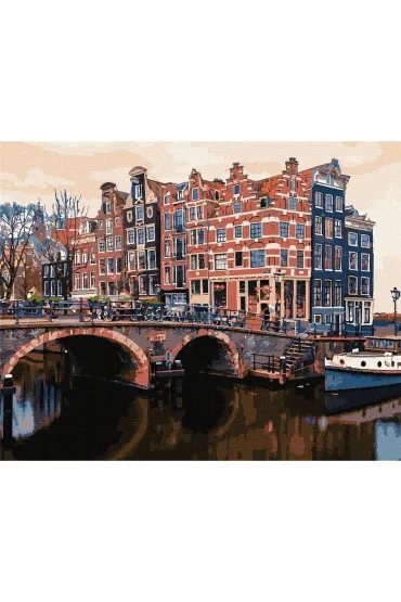 Ideyka Malowanie po numerach - Uroczy Amsterdam 40x50cm
