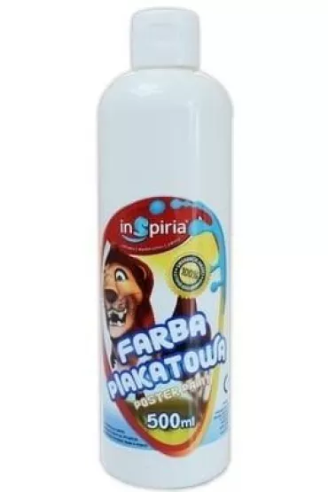 InSpiria Farba plakatowa bia�a 500 ml