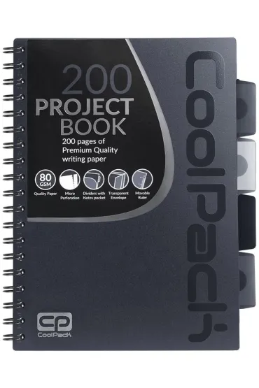 CoolPack Ko�obrulion B5 Grey kratka 100 kartek