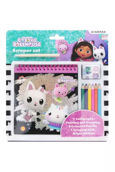 Zestaw kreatywny malowanka/wydrapywanka Gabby s Dollhouse STARPAK 537210