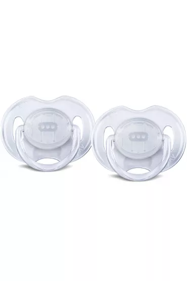 Avent Smoczek do uspokajania silikonowy - transparentny 0-6m 0%bpa