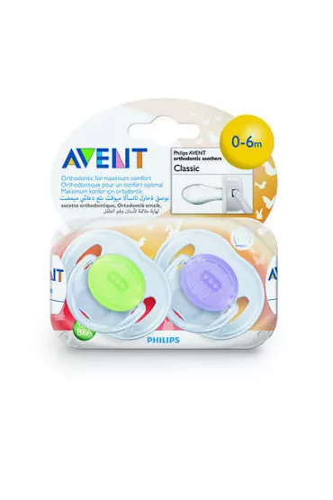 Avent Smoczek do uspokajania silikonowy - transparentny 0-6m 0%bpa