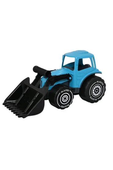 Traktor z adowaczem 32 cm, kolor turkusowy PLASTO