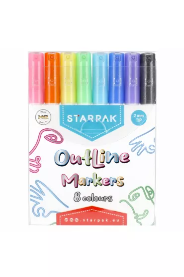 Starpak Marker OutLine 8 szt.