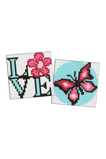 Diamentowa mozaika na magnesie Motyl Ideyka