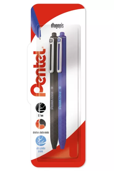 Pentel D�ugopis BX467 czarny, niebieski 0.7 mm