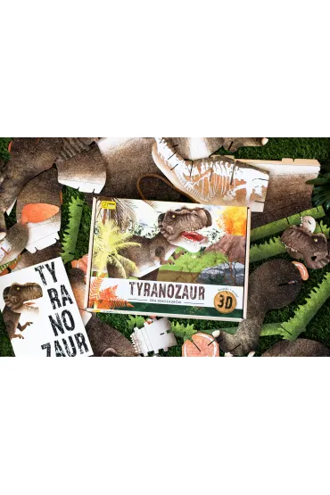 Tyranozaur. Ksi��ka i puzzle 3D Wilga Play - Irena  Trevisan