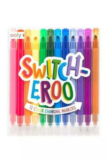 Kolorowe Baloniki Flamastry zmieniaj�ce kolor Switch-Eroo 12 szt.