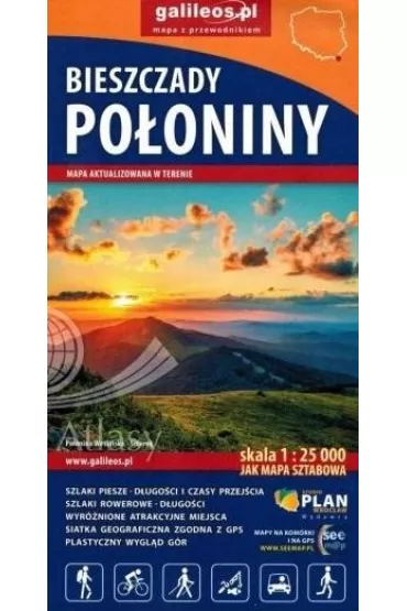 Bieszczady - Po�oniny - mapa 1:25 000 - 2022