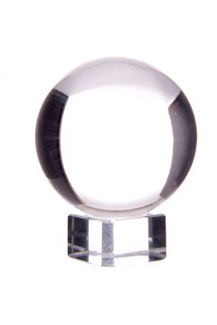Krysztaowa kula ze szklan podstawk 5 cm