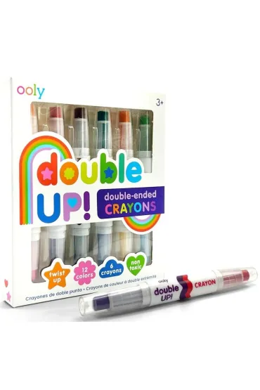 Kolorowe Baloniki Kredki Dwustronne Double Up 6 szt