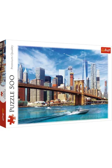 Puzzle 500 el. Widok na Nowy Jork Trefl