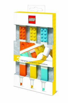 LEGO Zestaw zakreślaczy pomarańczowy, żółty, niebieski 3 szt.