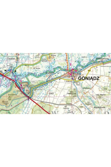 Biebrza�ski Park Narodowy 1:85 000 laminat 2024