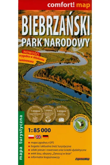Biebrza�ski Park Narodowy 1:85 000 laminat 2024