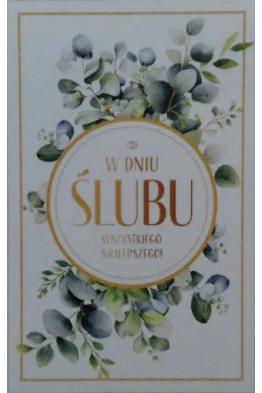 Art Nuvo Karnet �lub z�ocony, eukaliptus (13x20,5cm) S-0402