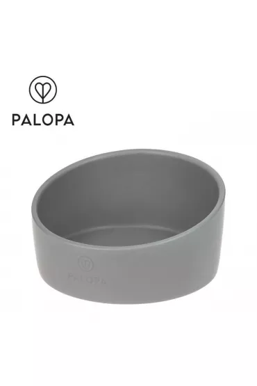 Palopa Miska dla psa porcelanowa Cali grey