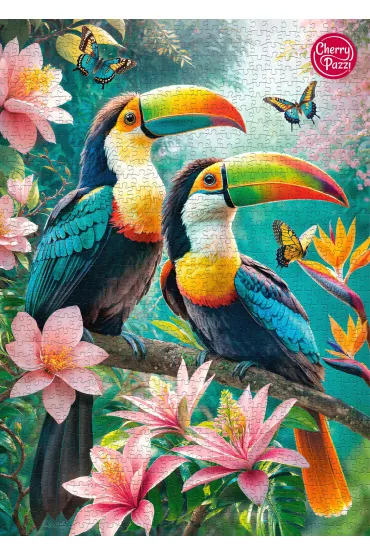 Puzzle 1000 el. Toucans' Paradise CherryPazzi