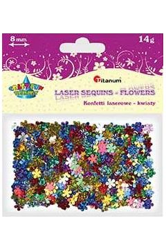 Konfetti kwiaty 8mm 14G mix kolorw.
