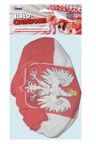 Arpex Flaga Polski na lusterka samochodowe 2 szt.