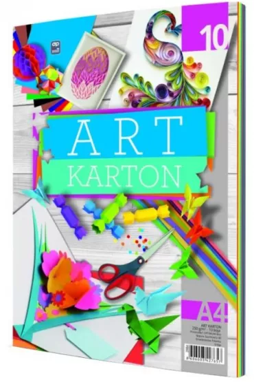 Panta Plast Blok karton�w kolorowych A4 250 g 10 kartek
